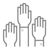 Hands raised 